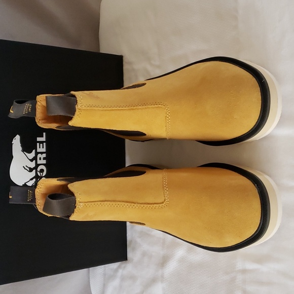 NEW Sorel Hi Line Chelsea Waterproof Leather Boots - Picture 4 of 14